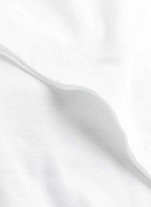 Calvin Klein Beyaz Kadın Standart Baskılı T-Shirt NANO LOGO REGULAR T-SHIRT  4