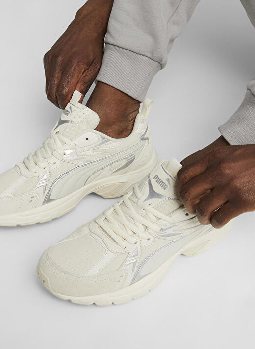 Puma 39348903 Milenio Tech Suede Krem Deri Erkek Günlük Spor Ayakkabı 4