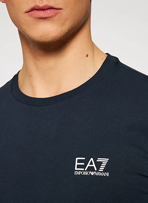 EA7 Bisiklet Yaka Lacivert Erkek T-Shirt 8NPT51PJM9Z 3