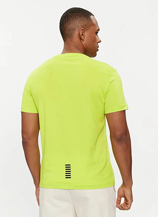 EA7 Bisiklet Yaka Yeşil Erkek T-Shirt 8NPT51PJM9Z 4