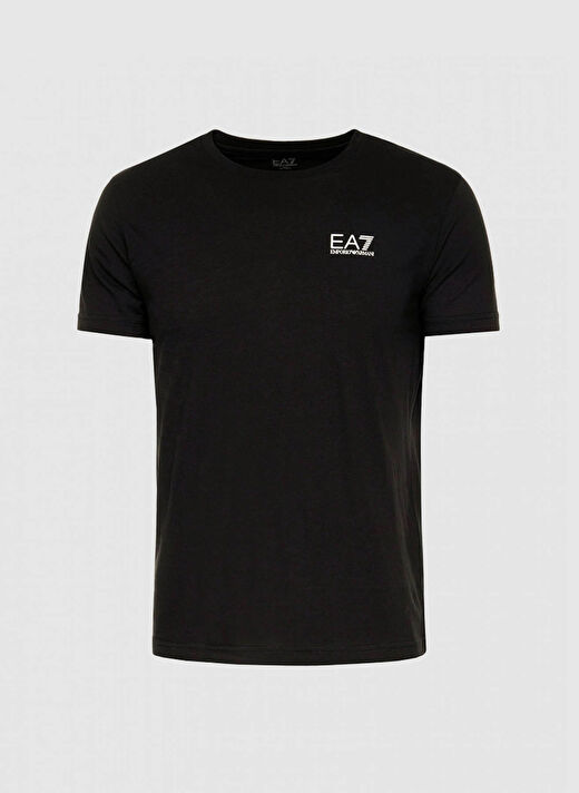 EA7 Bisiklet Yaka Siyah Erkek T-Shirt 8NPT51PJM9Z 4
