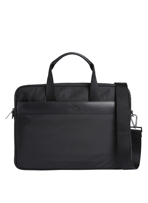Calvin Klein Siyah Erkek Laptop Çantası CK EST. NYLON LAPTOP BAG W/CASE 1