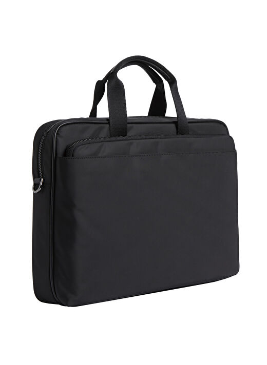 Calvin Klein Siyah Erkek Laptop Çantası CK EST. NYLON LAPTOP BAG W/CASE 2