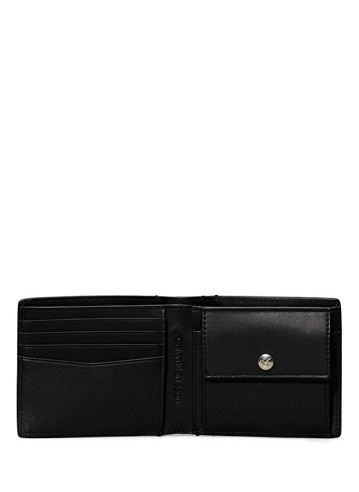 Calvin Klein Siyah Erkek Deri Cüzdan AOP BIFOLD W/COIN 3