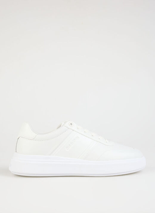 Calvin Klein Beyaz Erkek Deri Sneaker LOW TOP LACE UP HF  1