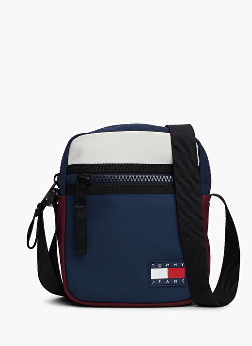 Tommy Hilfiger Lacivert-Beyaz-Kırmızı Erkek Postacı Çantası TJM FRESHMAN REPORTER 1