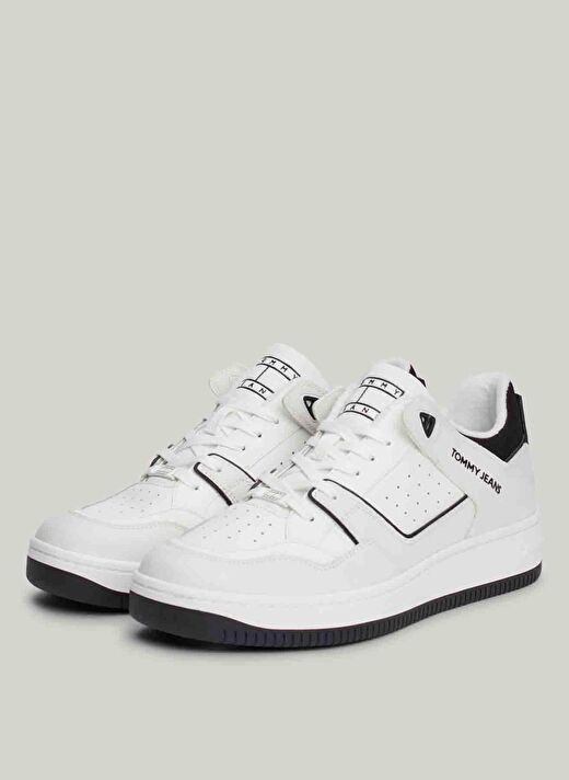 Tommy Hilfiger Beyaz Erkek  Sneaker TJM BASKET RETRO CUPSOLE WL  2