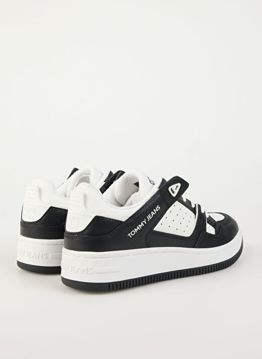 Tommy Hilfiger Beyaz - Siyah Erkek Sneaker TJM BASKET RETRO CUPSOLE WL  3
