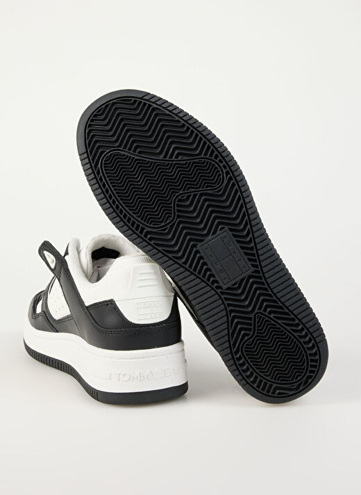 Tommy Hilfiger Beyaz - Siyah Erkek Sneaker TJM BASKET RETRO CUPSOLE WL  4