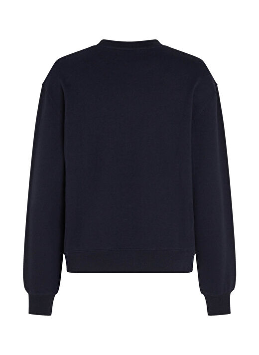 Yuvarlak Yaka Nakışlı Lacivert Kadın Sweatshirt REG NAUTICAL EMB C-NK SWEATSHIRT 3