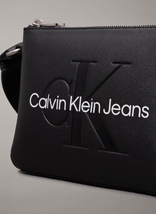 Calvin Klein Siyah Kadın 21x14,5x8 cm Çapraz Çanta K60K6127030GQ 3