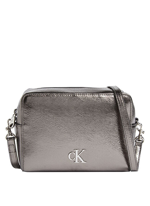 Calvin Klein Metalik Kadın 18x12x6 cm Çapraz Çanta K60K612728ADA 1