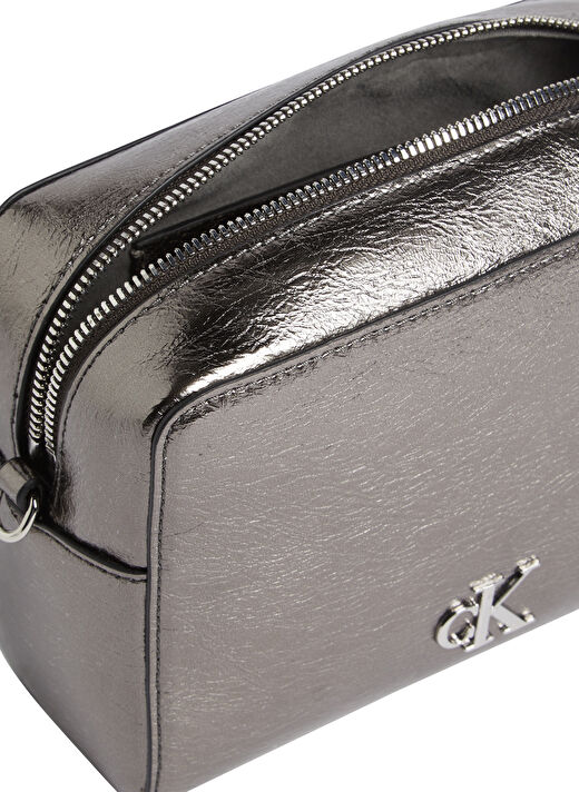 Calvin Klein Metalik Kadın 18x12x6 cm Çapraz Çanta K60K612728ADA 2