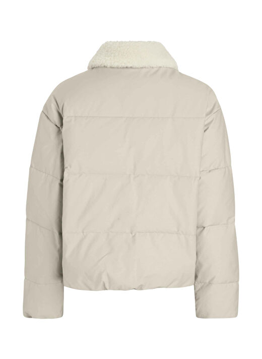 Calvin Klein Jeans Taş Kadın Dik Yaka Standart Fit Puffer Mont AVIATOR PUFFER 4