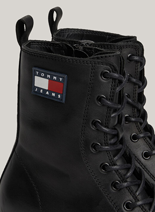 Tommy Hilfiger Siyah Kadın Deri Bot EN0EN02628BDS 4
