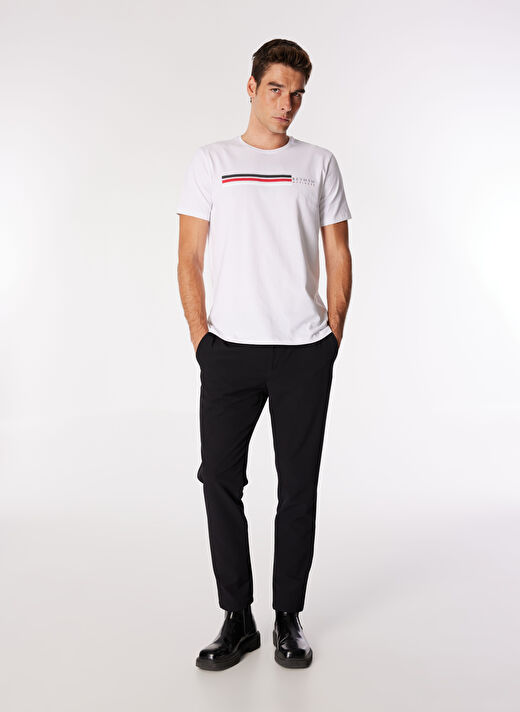 Beymen Business Beyaz Erkek Slim Fit T-Shirt 4B4824200062  2