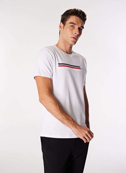 Beymen Business Beyaz Erkek Slim Fit T-Shirt 4B4824200062  3