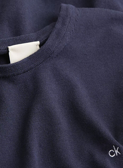 Calvin Klein  Bisiklet Yaka Lacivert Erkek Kazak K10K113549CHW 2
