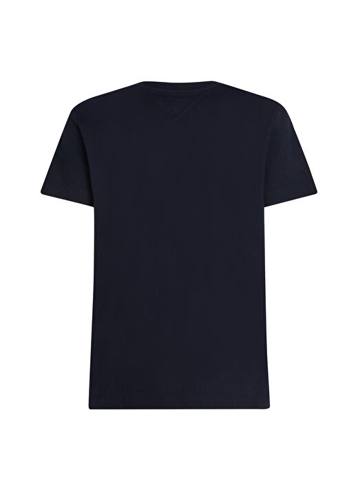 Tommy Hilfiger Mavi Erkek Normal T-Shirt MW0MW37267DW5  4