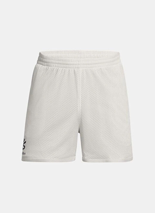 Under Armour 1387092-114 Curry Splash Short Beyaz Lastikli Bel Normal Kalıp Erkek Şort 2