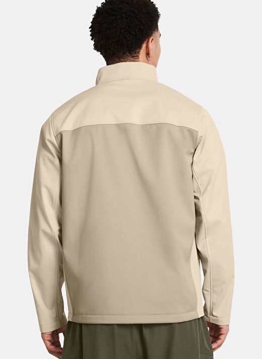 Under Armour 1371586-290 SHIELD JACKET Vizon Fermuarlı Yaka Normal Kalıp Erkek Zip Ceket 2