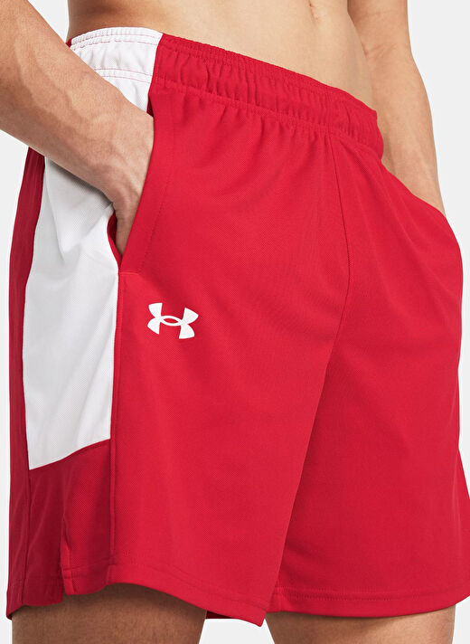 Under Armour Kırmızı Erkek Normal Düz Şort 1383389-600 UA Zone 7 Short  4