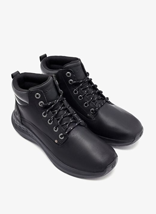 Skechers Siyah Erkek deri Bot RELAXED FIT PARSON - EDERIC 3