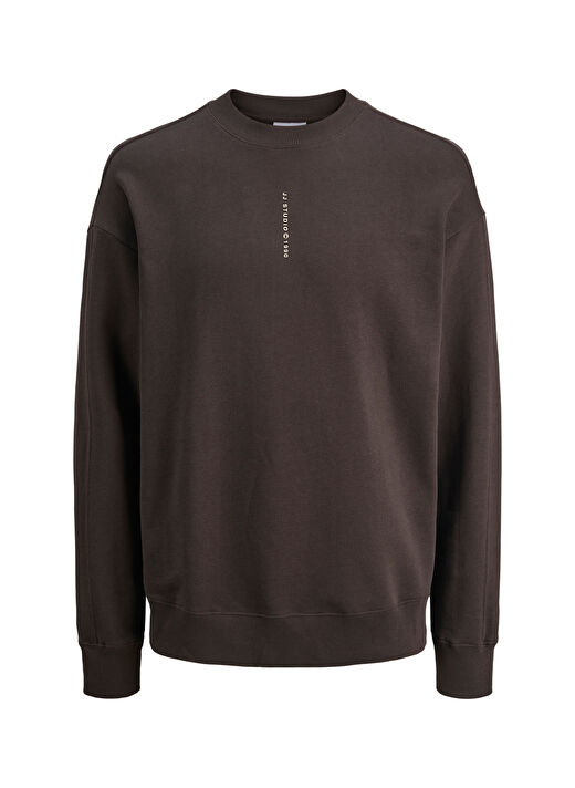 Jack & Jones Mor Erkek Bisiklet Oversize Sweatshirt 12256808_JJMICAH SWEAT CREW NECK  1