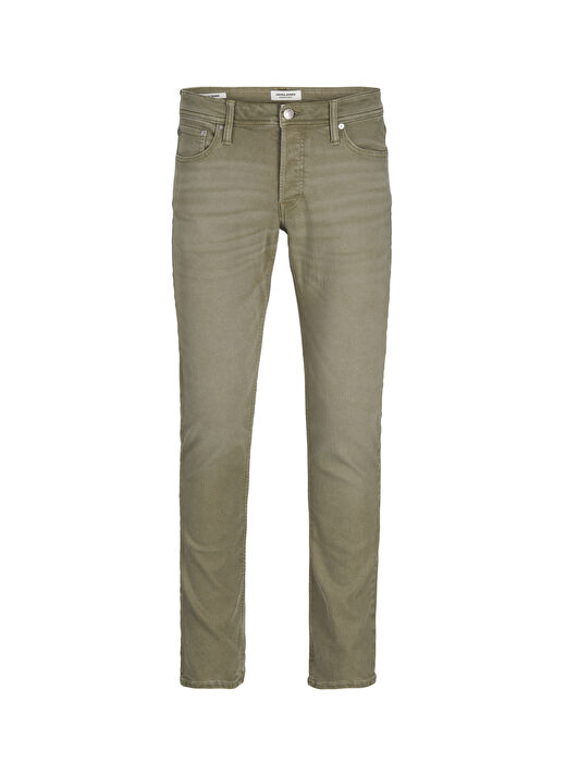 Jack & Jones Haki Erkek Düz Paça Regular Fit  Denim Pantolon 12259114_JJIGLENN JJORIGINAL SQ 913 1
