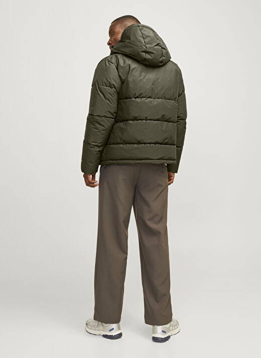 JJWORLD PUFFER JACKET Kapüşon Yaka Regular Fit  Haki Erkek Mont 12259850 2