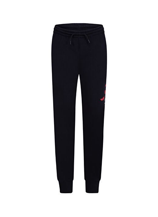 Siyah Erkek Çocuk Bağlamalı Bel Normal Kalıp Baskılı Eşofman Altı 95D289-023-JDN JUMPMAN BASELINE PAN 1