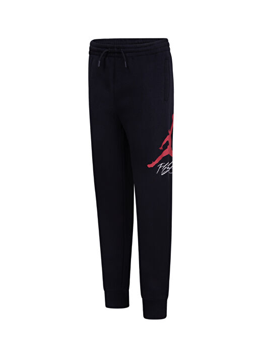 Siyah Erkek Çocuk Bağlamalı Bel Normal Kalıp Baskılı Eşofman Altı 95D289-023-JDN JUMPMAN BASELINE PAN 4