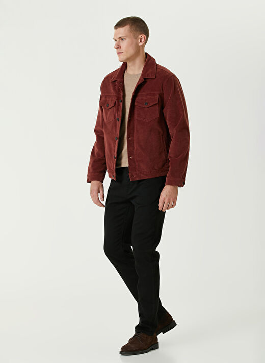 Network Bej Erkek Bisiklet Slim Fit Kazak 1091782  3