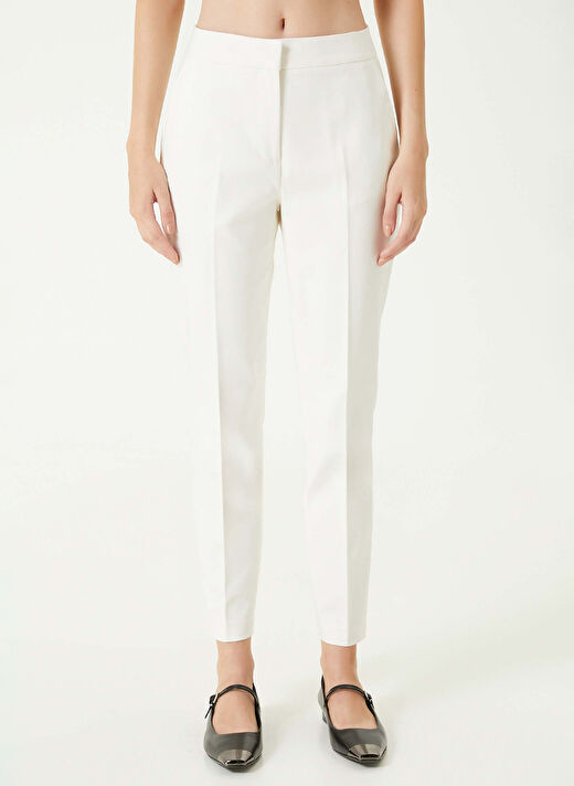 Network Ekru Kadın Skinny Fit Pantolon 1093144  2