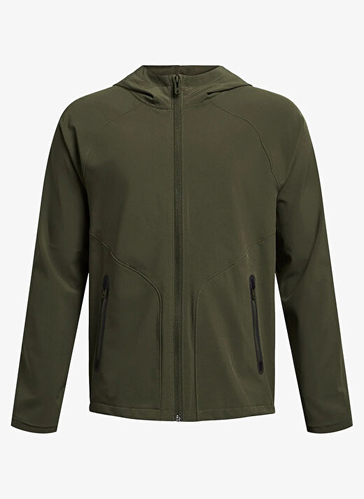 Under Armour Haki Erkek Çocuk Düz Ceket 1383126-390-UA B Unstoppable Full Z  1