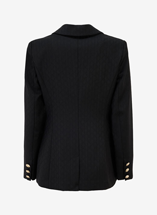 Guess Siyah Kadın Ceket Normal Desenli Blazer BLANCA BLAZER - WOOL BLEND STR MONO  2