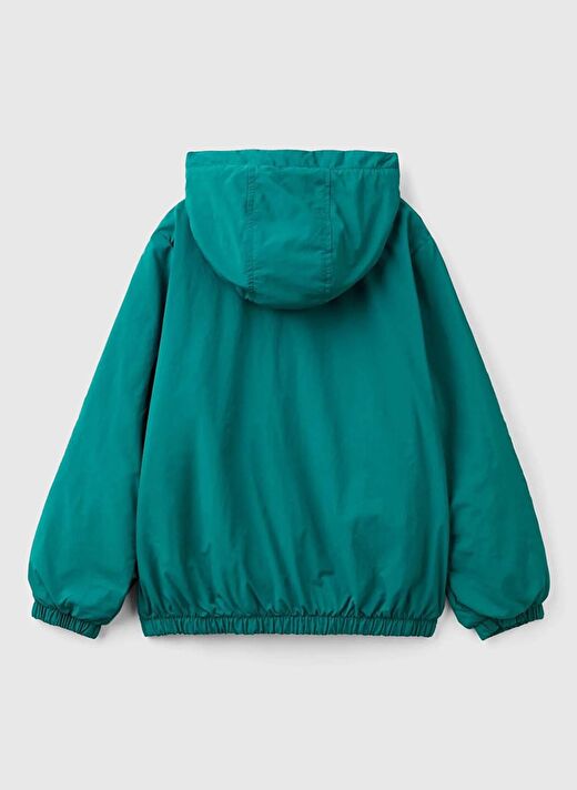 Benetton Koyu Yeşil Erkek Çocuk Düz Ceket 2IGGCN04W 28Y  3