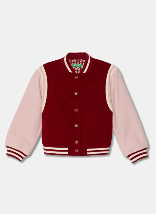 Benetton Kırmızı Kız Çocuk Düz Ceket 20PYCN04P 21P  1