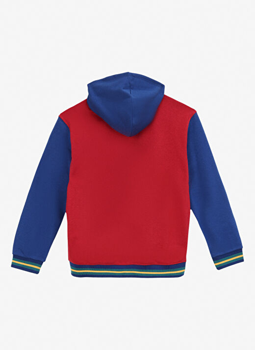 Benetton Kırmızı Erkek Çocuk İşlemeli Ceket 32N4C503V 21P  2