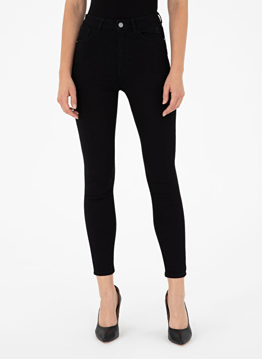 Skinny Fit Siyah Kadın Denim Pantolon SALEM 2