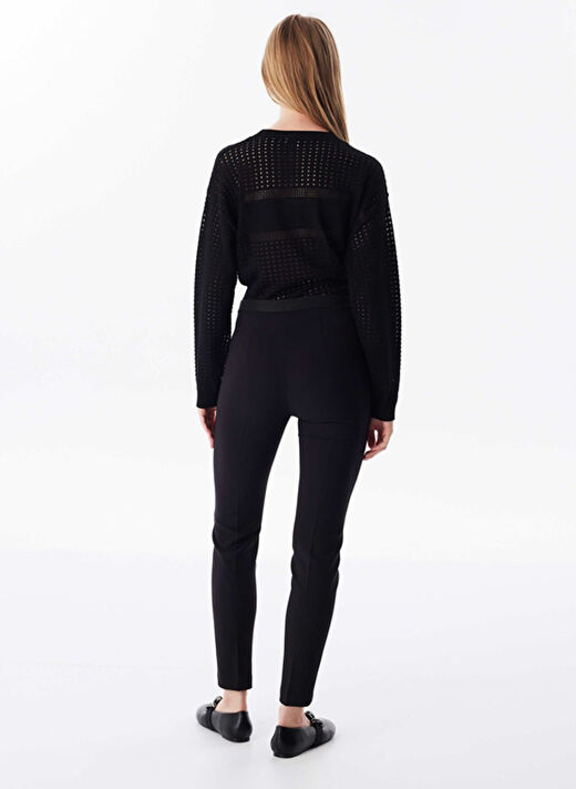 Twist Siyah Kadın Skinny Fit Düz Pantolon TW6240003140001  3