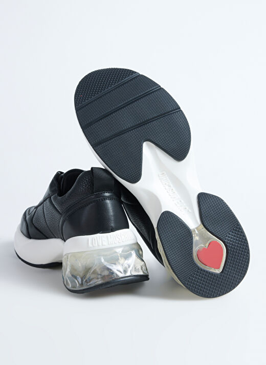 Love Moschino Siyah Kadın Deri Sneaker JA15246G1L 4