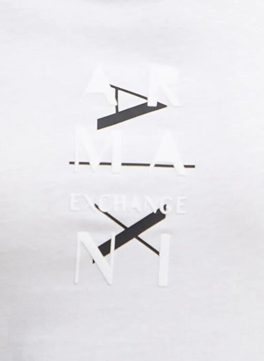 Armani Exchange Beyaz Kadın Standart Baskılı T-Shirt 6DYT26  3