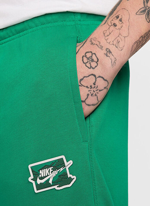 Nike Yeşil Erkek Normal Düz Eşofman Altı FZ0766-365 M NK CLUB FT CUFF PANT B  2