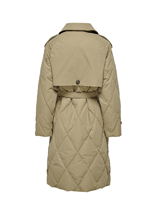 Only Açık Kahve Kadın Normal Kapitone Kaban ONLMAUDA QUILTED COAT OTW  2