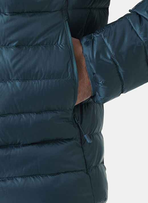 Helly Hansen Yeşil Erkek Fermuarlı Normal Düz Mont HHA.63359_HELLY HANSEN VERGLAS DOWN  3