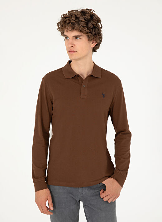 U.S. Polo Assn. Kahve Erkek Klasik Regular Fit Sweatshirt G081GL082.000.1926879  3