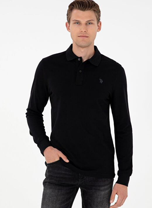 Klasik Regular Fit Siyah Erkek Sweatshirt G081GL082.000.1926879 1