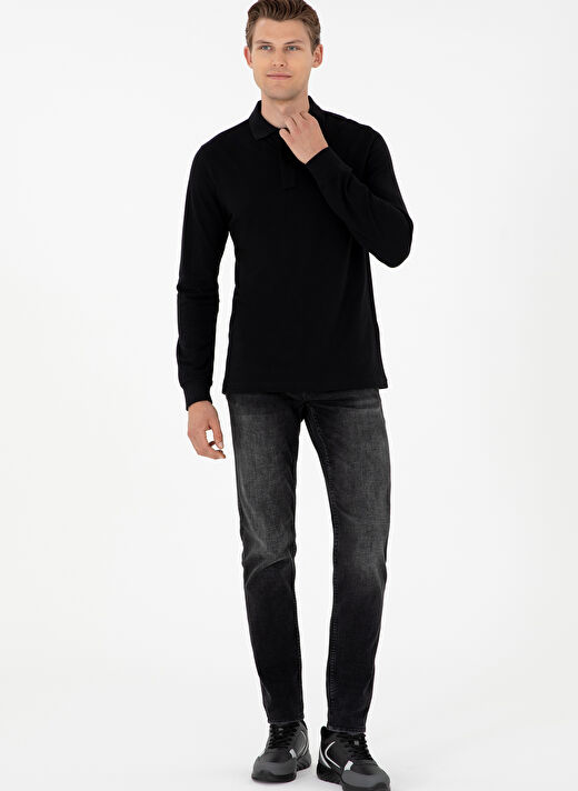 Klasik Regular Fit Siyah Erkek Sweatshirt G081GL082.000.1926879 4