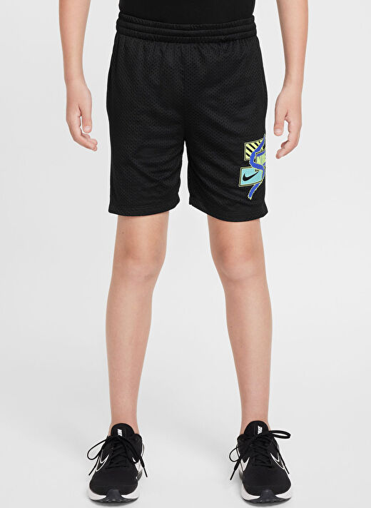Nike Siyah Erkek Çocuk Normal Düz Şort FZ5317-010-B NK DF MULTI SHORT MSH  3